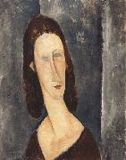 Amedeo Modigliani Blue Eyes or Portrait of Madame Jeanne Hebuterne (mk39) oil painting